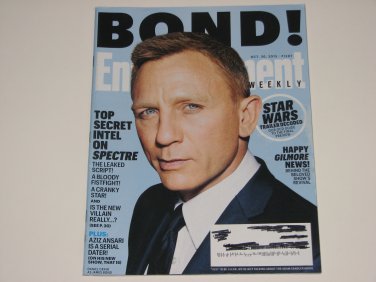 Entertainment Weekly Magazine James Bond 007 Spectre Daniel Craig 2015