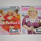 Lot of 2 Entertainment Weekly Back Issues Pitch Perfect 2 Anna Kendrick Rebel