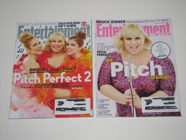 Lot of 2 Entertainment Weekly Back Issues Pitch Perfect 2 Anna Kendrick Rebel