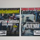 Lot of 2 Entertainment Weekly Captain America Back Issues 2015 2016