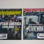 Lot of 2 Entertainment Weekly Captain America Back Issues 2015 2016