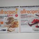 Lot of 2 AllRecipes 2015 Back Issues Holiday and 5-Star Chocolate Desserts