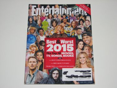 Entertainment Weekly Magazine Best and Worst of 2015 Double Issue