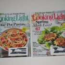 Lot of 2 Cooking Light March and April 2016 Back Issues One-Pot Pastas Spring