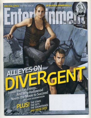 Entertainment Weekly Divergent March 7, 2014 Back Issue Magazine