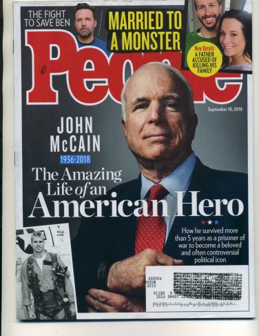 People Magazine September 10, 2018  John McCain Back Issues