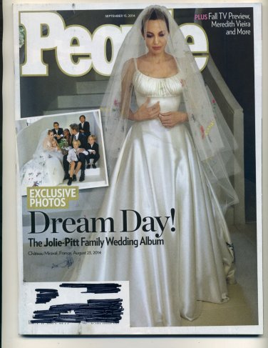 People Magazine September 15, 2012 Dream Day - The Jolie-Pitt Family Wedding Album Back Issue