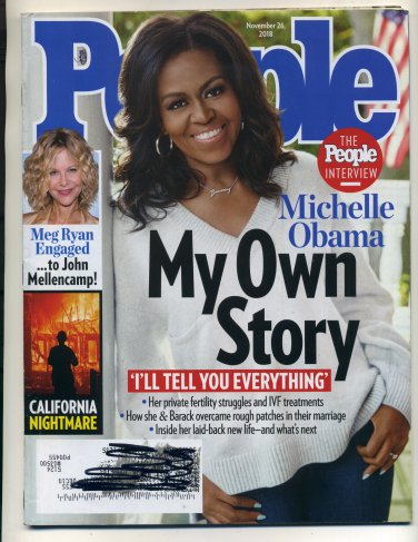 People Magazine  November 26, 2018 Michelle Obama Back Issue