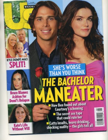 US Magazine  February 20, 2012  Bachelor Maneater Back Issue