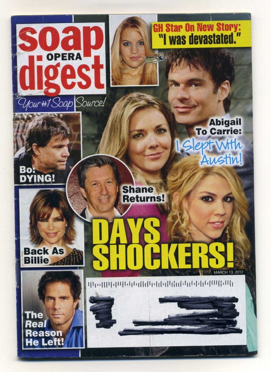 Soap Opera Digest March 13, 2012 Back Issue