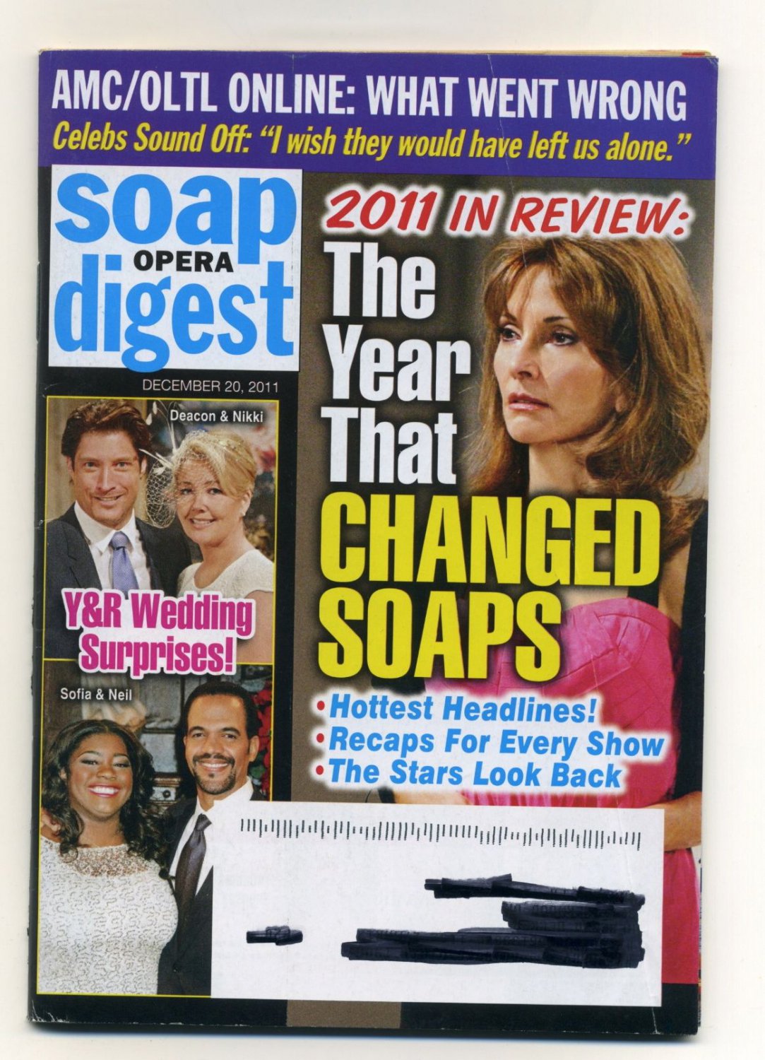 Soap Opera Digest December 20, 2011 Back Issue