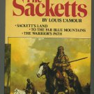 Lot of 2 The Sacketts Vols 1 and 2 Louis L'Amour Hardcover Book Club Editions