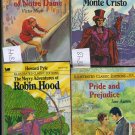 Lot of 4 Illustrated Classic Editions small paperback books