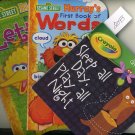 Lot of 3 Board Books Sesame Street and Crayola