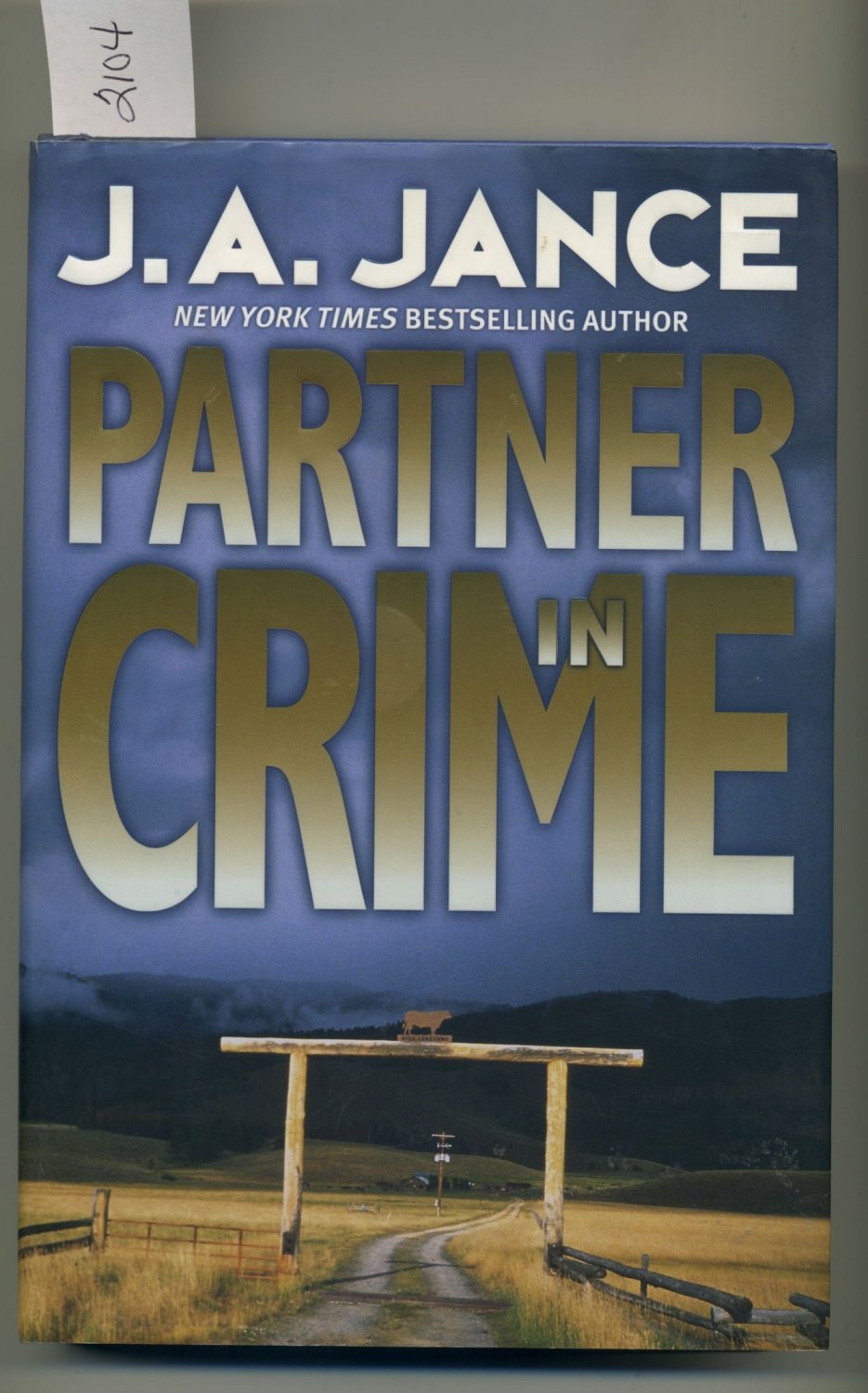 Partner in Crime by J.A. Jance Hardcover Book