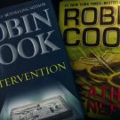 Lot of 2 Robin Cook Intervention and Death Benefit Hardcover Books