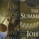 Lot of 2 John Grishman The Summons and The Confession Hardcover