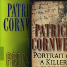 Lot of 2 Patricia Cornwell Portrait of a Killer and Predator Hardcover