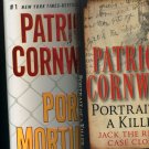 Lot of 2 Patricia Cornwell Portrait of Killer and Port Mortuary Hardcover