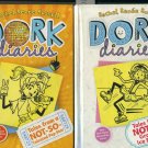 Lot of 2 Dork Diaries #3 Pop Star, #4 Ice Princess by Rachel Renee Russell Hardcover