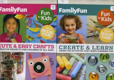 Lot of 2 Family Fun - Fun for Kids Hardcover