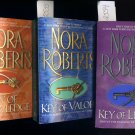 Lot of 3 Nora Roberts Key of Light Valor Knowledge Paperbacks