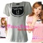 XXXL*WHITE*T-shirt ((VOTE Collection)) chest drain & knot INTERIOC COTTON 2F 46" chest*FREE SHIP!!
