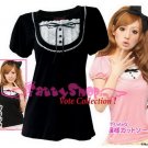 XXL*BLACK*T-shirt ((VOTE Collection)) chest drain & a knot INTERIOC COTTON 1F 42" chest*FREE SHIP!!