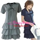 XXXXL*GRAY*Dress ((VOTE Collection)) 3step drain+neck knot Cotton Com 3F 50 inch chest*FREE SHIP!!
