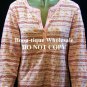 JENNI (MACY'S) PINK BUNNIES or CHOCOLATE BUNNIES THERMAL HENLEY TOP $25