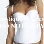 LE MYSTERE WHITE BUSTIER SEDUCTION BRIDAL COLLECTION # 2355 $125  32D