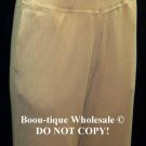 AUTHENTIC LAUREN RALPH LAUREN BROWN CAMEL RIBBED ELASTIC WAIST PANT $60 SMALL