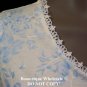 EILEEN WEST BLUE WHITE FLORAL DREAM SHORT GOWN S M L XL