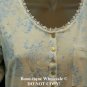 EILEEN WEST BLUE WHITE FLORAL DREAM SHORT GOWN S M L XL