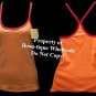 JLO PEACH CRISS CROSS TAGLESS CAMISOLE TANK $24 MED