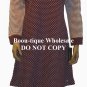 TOMMY HILFIGER DEEP PURPLE PLUM WHITE LONG SLEEVE STRIPE DOT SHORT GOWN $42