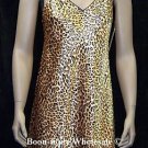 MORGAN TAYLOR LEOPARD ANIMAL PRINT BALLET GOWN $50 SM