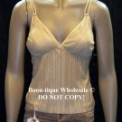RAMPAGE GOLD SHEER SHINY CAMISOLE $40 SMALL