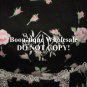 EILEEN WEST BLACK PINK ROSE OR BLUE FLORAL PRINT ANTIQUE LACE LONG BALLET GOWN