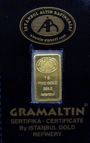 1 G Gr Gram 9999 24K GOLD Bullion Bar Ingot W/ Cert Oz