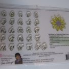 Petaloo Acrylic Clear Stamps Petal-bets: Upper Case