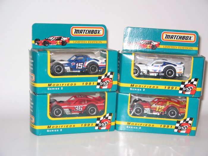 1991 NASCAR Modifieds 164 Diecast Matchbox Set of Four