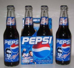 Jeff Gordon #24 Pepsi Racing 4 Bottle Set