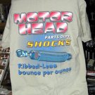 Motor Heads Parts Dept. SHOCKS Tan Large T-shirt