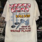 Motor Head Parts Dept. VALVES Tan Large Tshirt