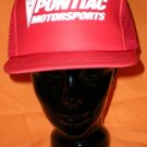 Pontiac Motorsports Red Adjustable Hat Cap NASCAR