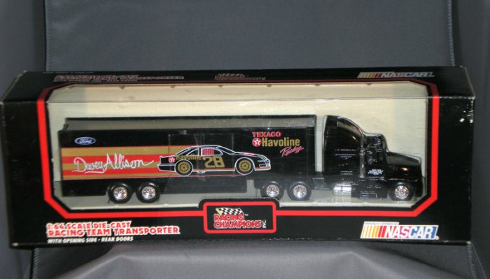 Davey Allison #28 Texaco Havoline RYR Transporter Racing Champions 1:64 ...