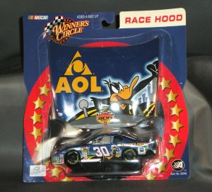 Jeff Green #30 AOL Daffy Duck Winners Circle Race Hood Series NASCAR