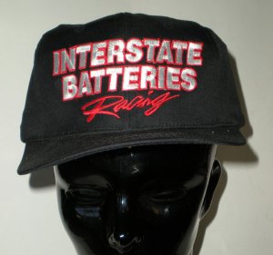Black Interstate Batteries Racing Adjustable Cap Hat Motorsports NASCAR