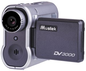 Mustek DV3000 Multi-Function Digital Video Camera w/1.5-inch LCD and 2x Digital Zoom